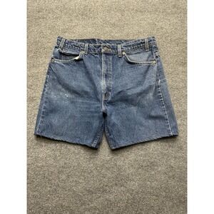 Levi 505 Men's‎ Jean Shorts Size 38 Denim Vintage 90s Orange Tab!